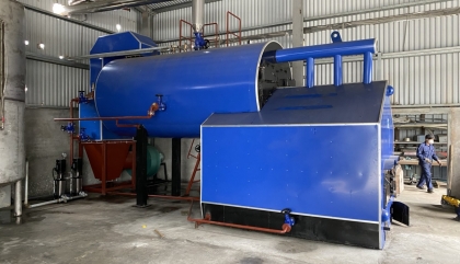 Lắp đặt hệ thống nồi hơi 2,5T/h tổ hợp